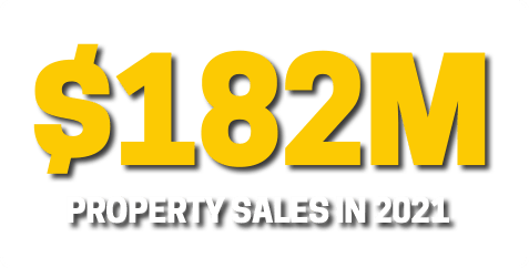 $182M Property Sales in 2021